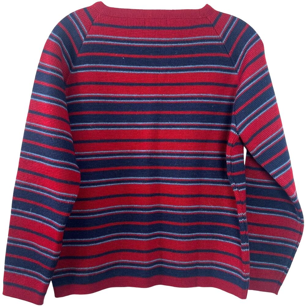By DEMETRE Vintage 100% Wool Crewneck Knit Sweater Stripe-Multicolor 90's Size M